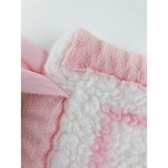 Vintage Dolan Reygers Acrylic Plush Baby Blanket Sheep Pink W. Germany Lovey - Picture 10 of 12